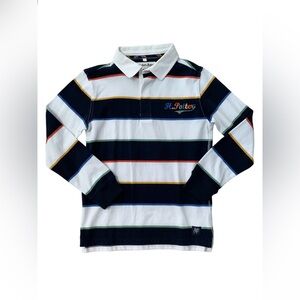 Marks & Spencer Size 10-11 Harry Potter Hogwarts Long Striped Sleeve Polo Shirt